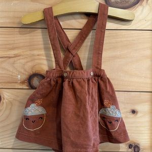Carter’s Cotton Fall Acorn Infant Overall Skirt 6 Months